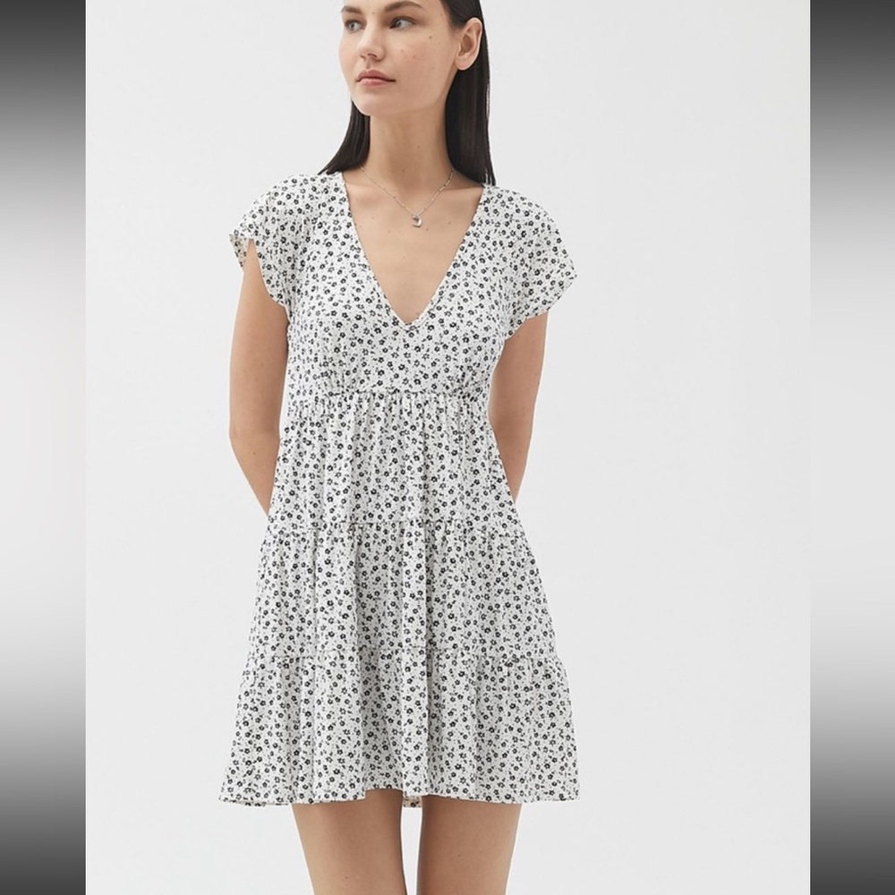 Urban Outfitters Julia Tiered Frock Mini Dress